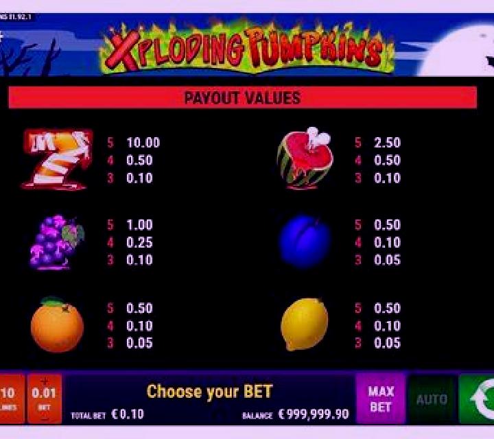 Xploding Pumpkins slot